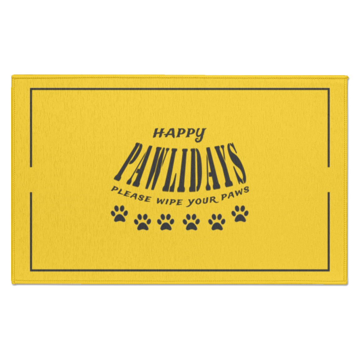 Happy Pawlidays Indoor Mat - Pet greeting mat