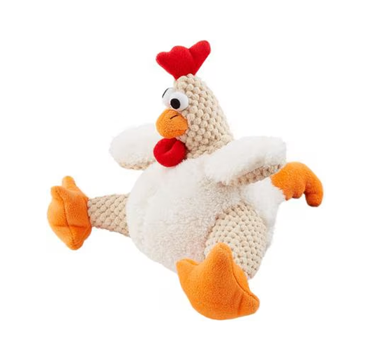 Calming Rooster Plush Toy  for Anxious Dogs | Durable Squeaky Comfort Toy