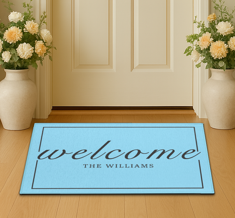 Welcome Personalized Indoor Mat