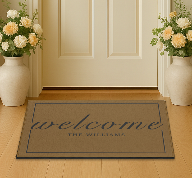 Welcome Personalized Indoor Mat